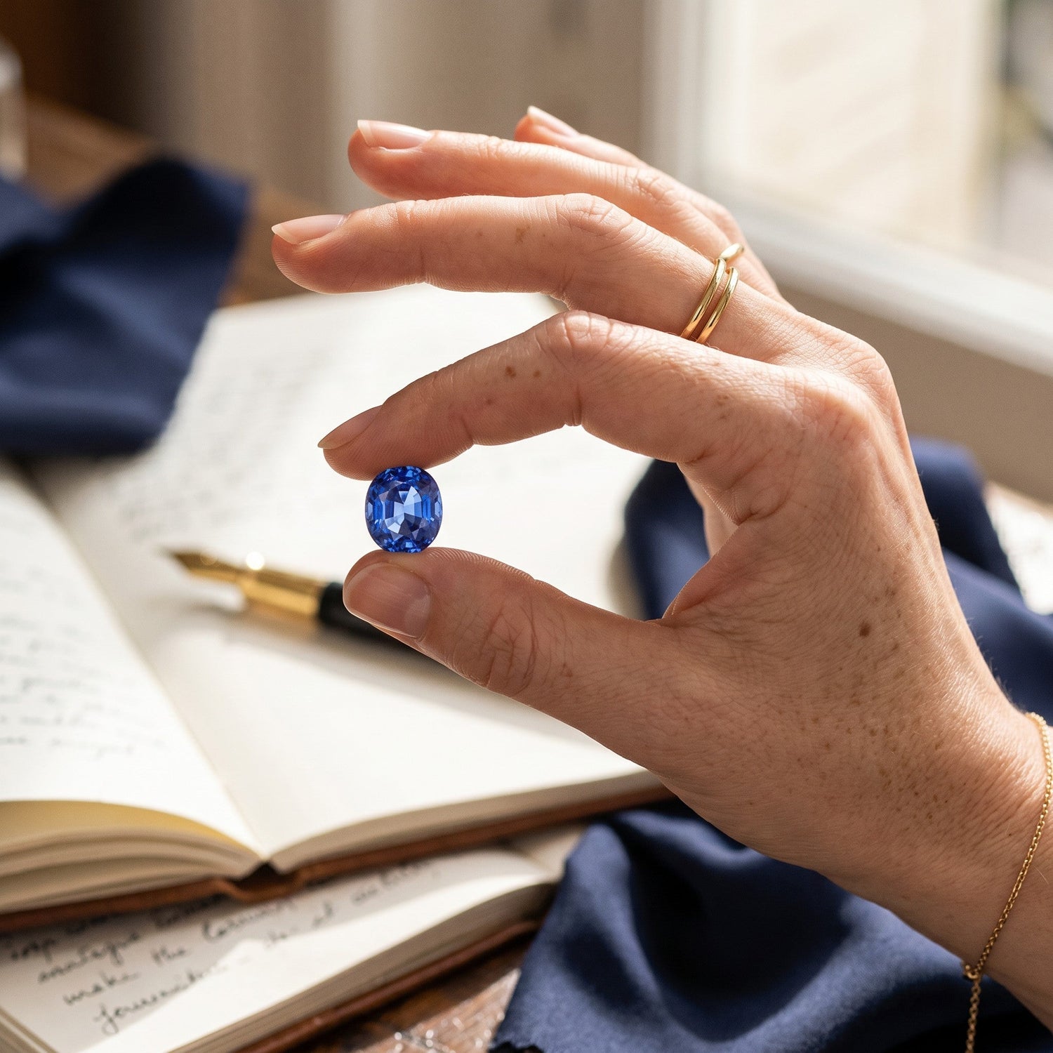 natural sapphire loose stone - Antique Jewelry Finds