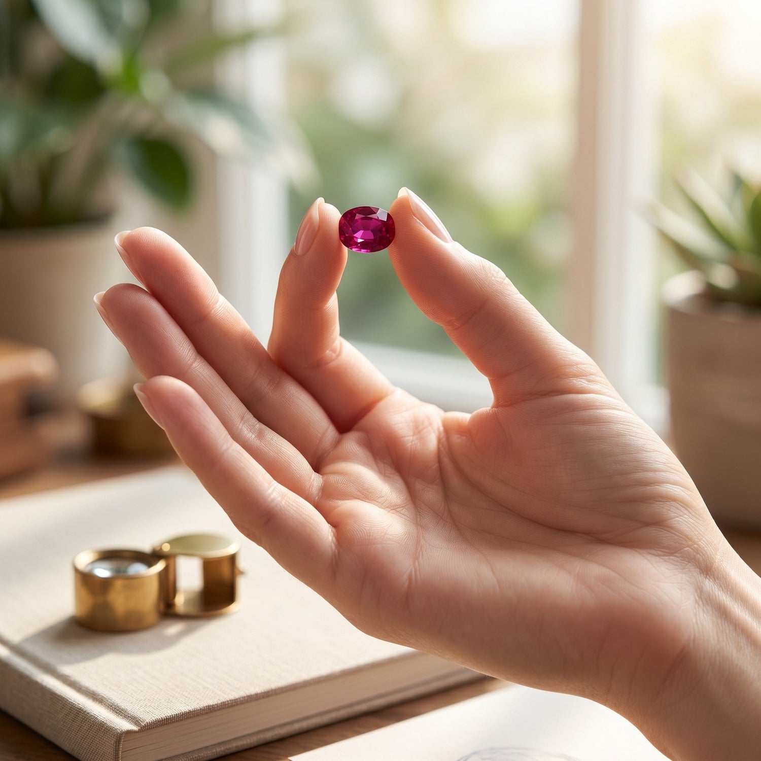 natural ruby loose stone - Antique Jewelry Finds