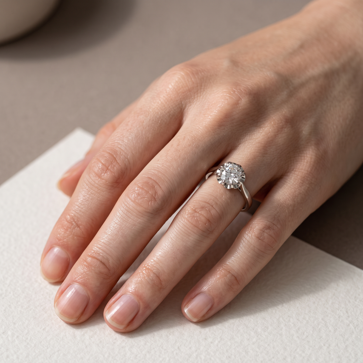 Antique Art Deco 18k Gold Solitaire Ring — 0.70ct Old-Cut Diamond | Circa 1920