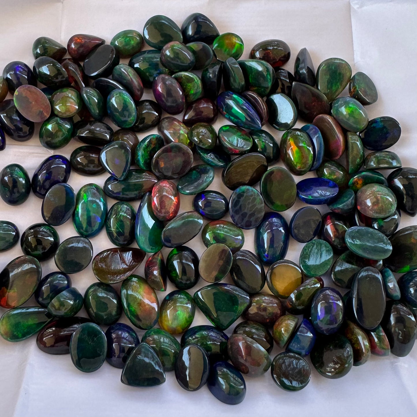 Natural Ethiopian Black Opal 1–5 Carats – Bulk Loose Gemstones for Jewelry AAA MIX