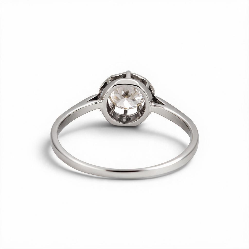 Antique Art Deco 18k Gold Solitaire Ring — 0.70ct Old-Cut Diamond | Circa 1920
