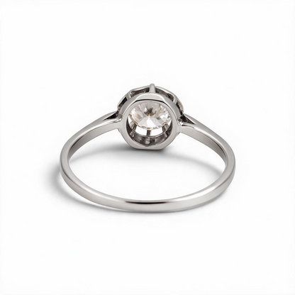 Antique Art Deco 18k Gold Solitaire Ring — 0.70ct Old-Cut Diamond | Circa 1920
