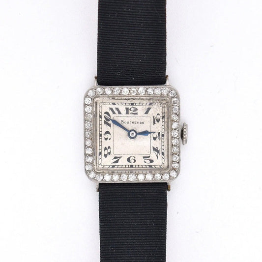 Boucheron watch, signed, circa 1920, French Art Deco.