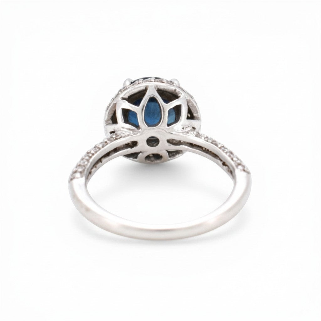 French Eagle's head hallmark for 18k solid gold stamped on the ring band