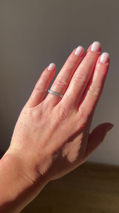 Antique Art Deco Platinum Full Eternity Band — 1.50ct Diamonds | Circa 1920