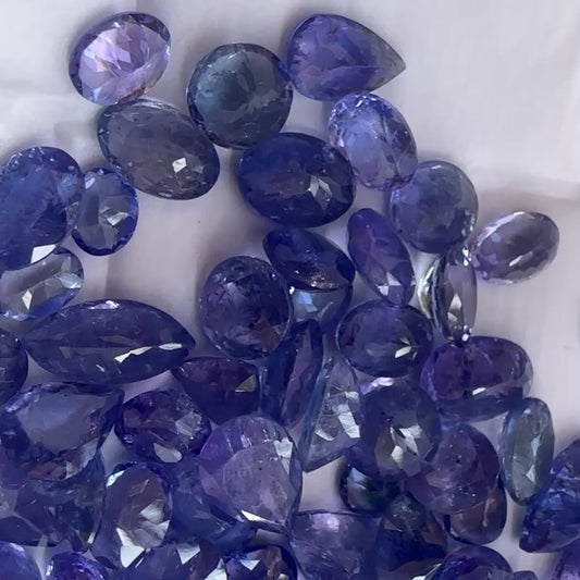 Natural Tanzanite Bulk Lot — 0.80–2.50ct Mixed Cut | Tanzania Loose Gemstones