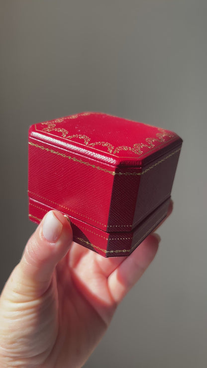 Cartier Nouvelle Vague 18k White & Yellow Gold Interlocking Ring — Signed & Numbered | Original Box