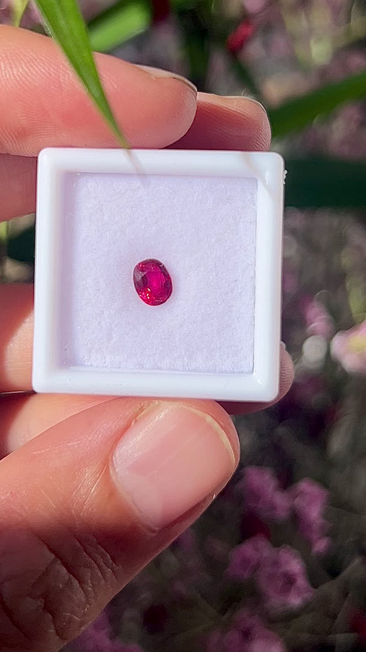 Natural Siam Ruby (Thailand) 0.68ct | No-Heat