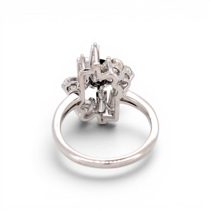 back of the vintage modernist ring